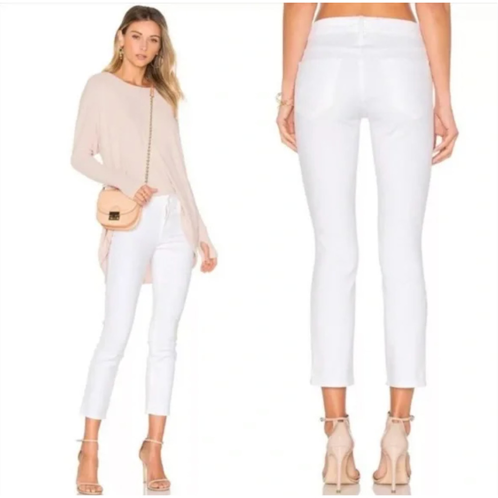 MOTHER White Skinny Jeans